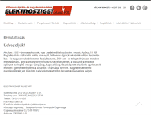 Tablet Screenshot of elektrosziget.eu